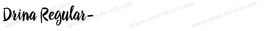 Drina Regular字体转换
